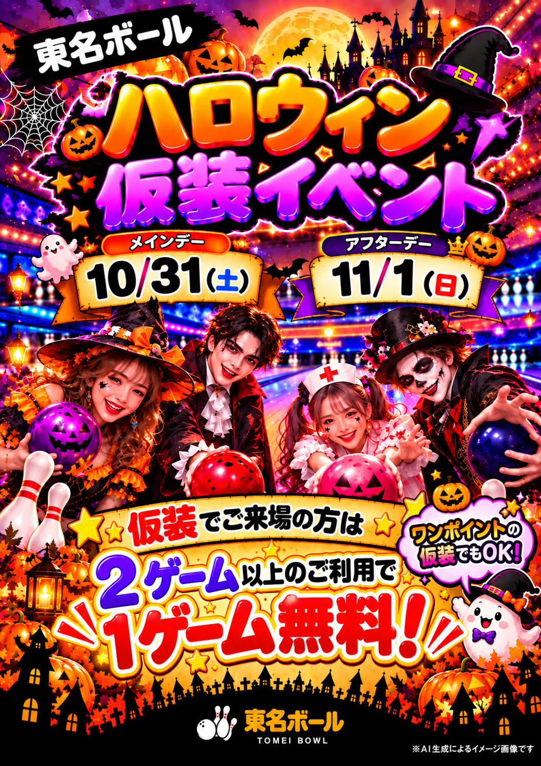 東名ボールハロウィンイベント開催！